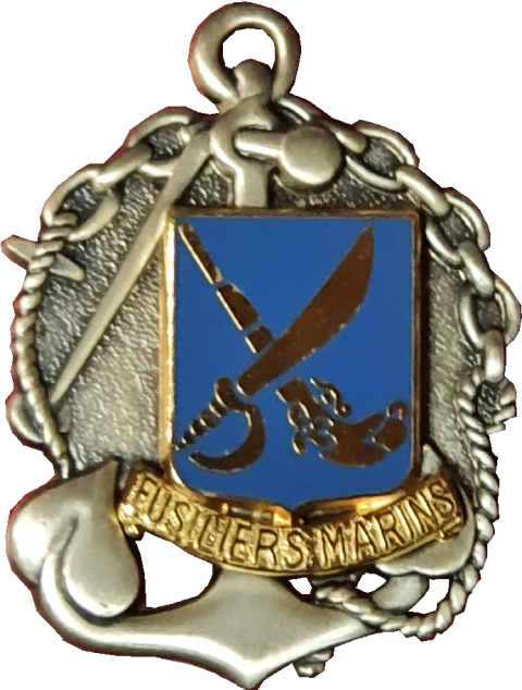 MARINE   NATIONALE       FUSILIERS MARINS      insigne de béret         Drago 